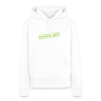 Sir Prahlegott - Frauen Premium Bio Hoodie - Weiß - Vorne - Julia (174cm)