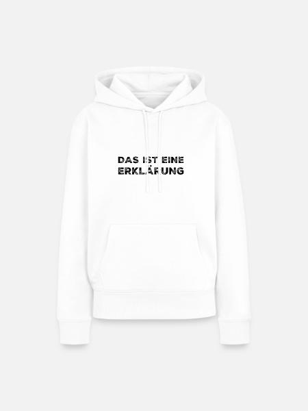Erklärungen - Frauen Premium Bio Hoodie - Weiß