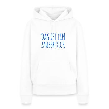 das ist Magie - Frauen Premium Bio Hoodie - Weiß - Vorne - Julia (174cm)