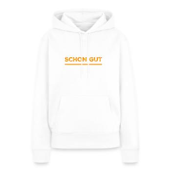 mach dir keine Sorgen - Frauen Premium Bio Hoodie - Weiß - Vorne - Julia (174cm)