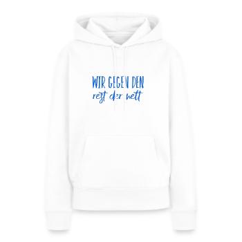 Teamwork - Frauen Premium Bio Hoodie - Weiß - Vorne - Julia (174cm)