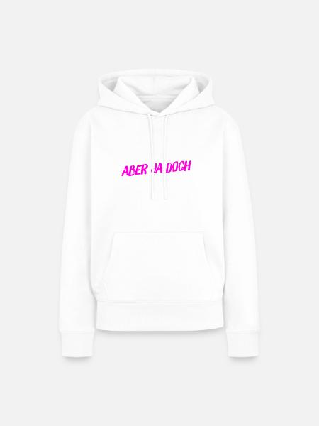 ich stimme zu - Frauen Premium Bio Hoodie - Weiß