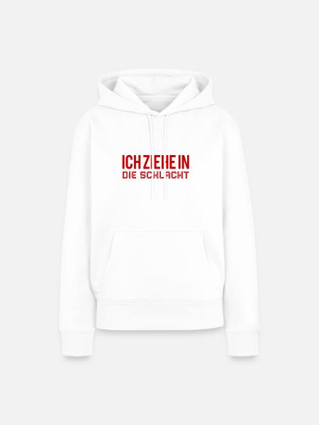 auf in den Kampf - Frauen Premium Bio Hoodie - Weiß