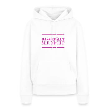das mag ich nicht - Frauen Premium Bio Hoodie - Weiß - Vorne - Julia (174cm)