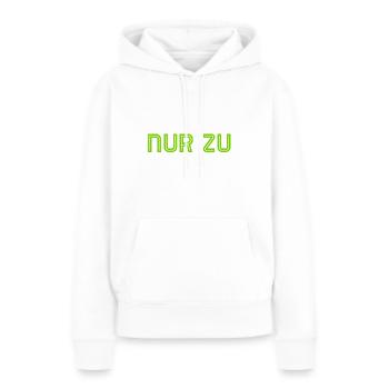 ich mache dir Mut - Frauen Premium Bio Hoodie - Weiß - Vorne - Julia (174cm)