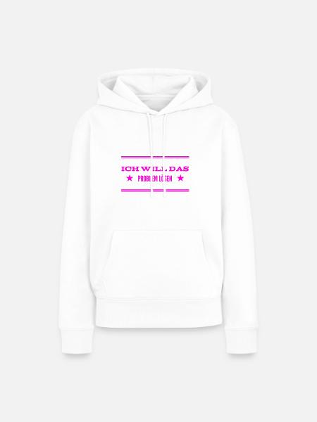 kein Problem - Frauen Premium Bio Hoodie - Weiß