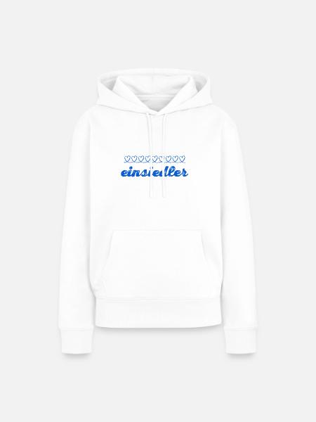 ich mag die Einsamkeit - Frauen Premium Bio Hoodie - Weiß