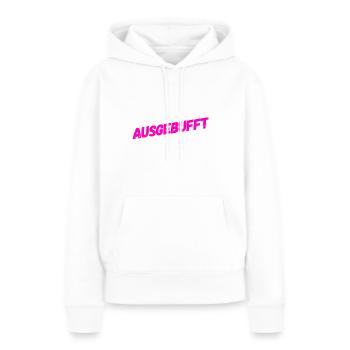 ich bin schlau - Frauen Premium Bio Hoodie - Weiß - Vorne - Julia (174cm)