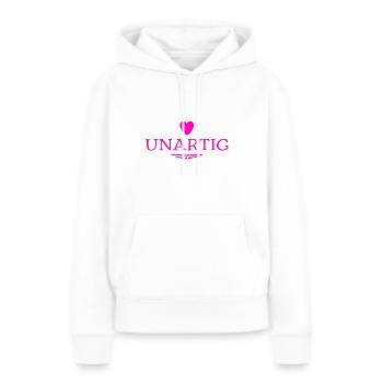 ich bin frech - Frauen Premium Bio Hoodie - Weiß - Vorne - Julia (174cm)