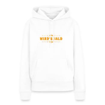mach schneller - Frauen Premium Bio Hoodie - Weiß - Vorne - Julia (174cm)