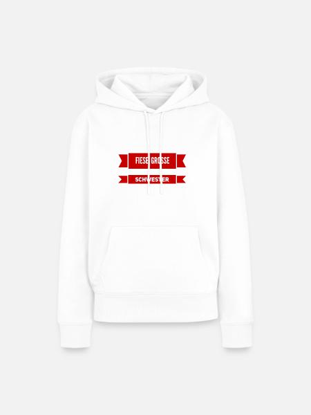 die große Schwester - Frauen Premium Bio Hoodie - Weiß