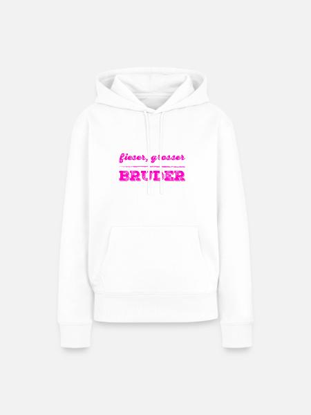 fies und groß - Frauen Premium Bio Hoodie - Weiß