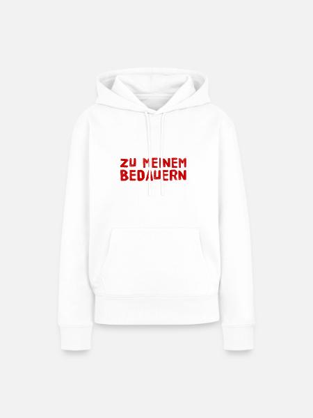 zu meinem Bedauern - Frauen Premium Bio Hoodie - Weiß