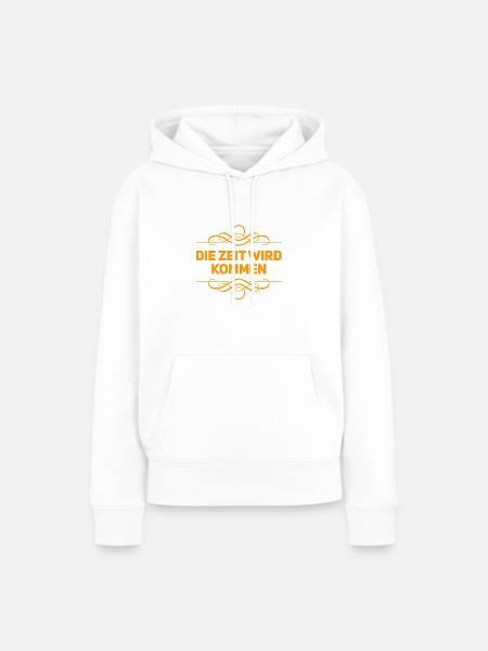immer locker bleiben - Frauen Premium Bio Hoodie - Weiß