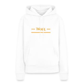 ich koche vor Wut - Frauen Premium Bio Hoodie - Weiß - Vorne - Julia (174cm)