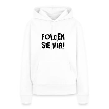 ich zeige es ihnen - Frauen Premium Bio Hoodie - Weiß - Vorne - Julia (174cm)