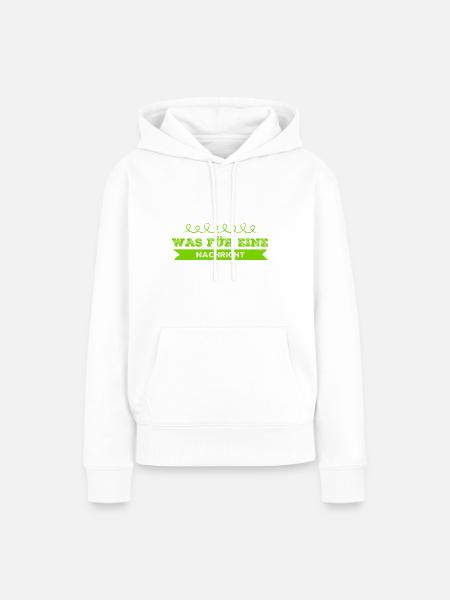 good news - Frauen Premium Bio Hoodie - Weiß