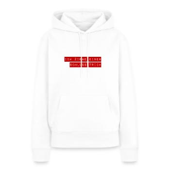 Neuanfang - Frauen Premium Bio Hoodie - Weiß - Vorne - Julia (174cm)