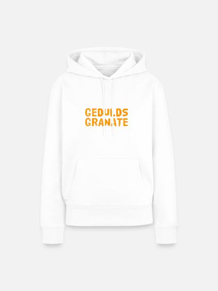 Geduldsgranate - Frauen Premium Bio Hoodie - Weiß