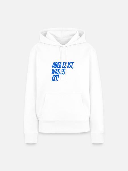 ich bleibe locker - Frauen Premium Bio Hoodie - Weiß