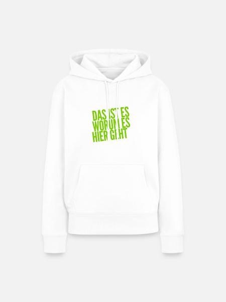 das ist der Grund - Frauen Premium Bio Hoodie - Weiß