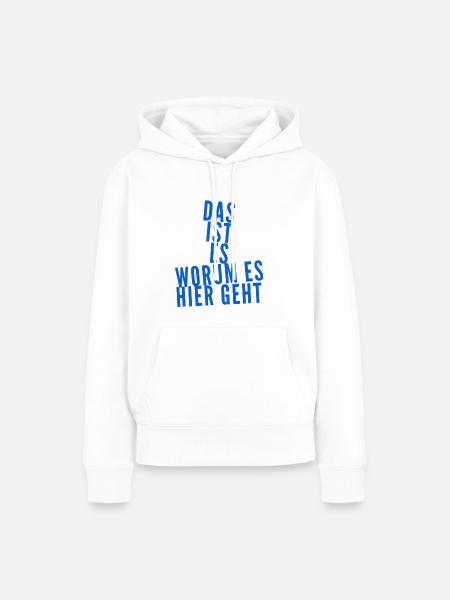 mein warum - Frauen Premium Bio Hoodie - Weiß