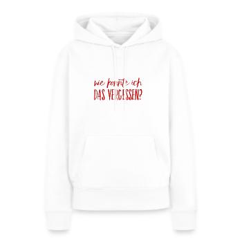 ich habe es vergessen - Frauen Premium Bio Hoodie - Weiß - Vorne - Julia (174cm)