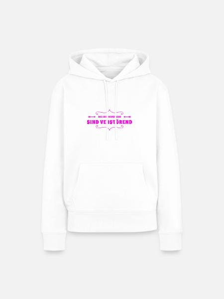 verstörende Erinnerungen - Frauen Premium Bio Hoodie - Weiß
