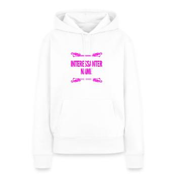 fantastischer Name - Frauen Premium Bio Hoodie - Weiß - Vorne - Julia (174cm)