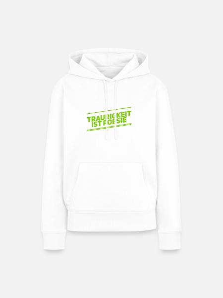 ich mag Trauer - Frauen Premium Bio Hoodie - Weiß