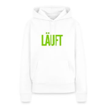 alles toll - Frauen Premium Bio Hoodie - Weiß - Vorne - Julia (174cm)