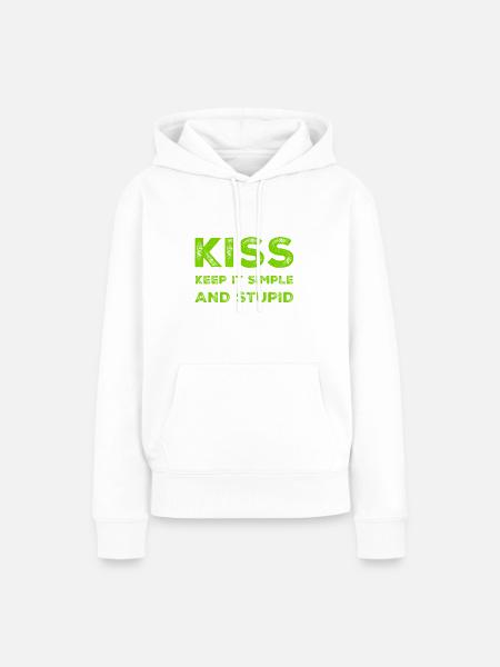 einfach ist genial - Frauen Premium Bio Hoodie - Weiß