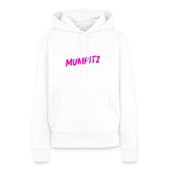 so ein Quatsch - Frauen Premium Bio Hoodie - Weiß - Vorne - Julia (174cm)