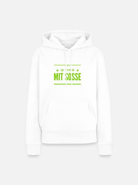 Quark - Frauen Premium Bio Hoodie - Weiß