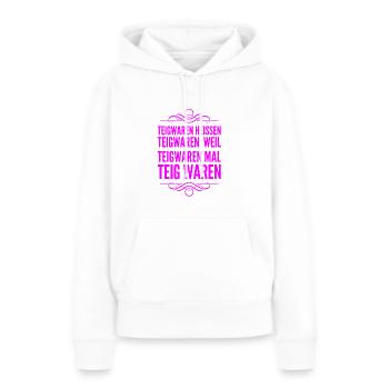 interessantes zu Teigwaren - Frauen Premium Bio Hoodie - Weiß - Vorne - Julia (174cm)