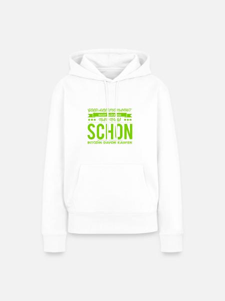 Satoshi geht immer - Frauen Premium Bio Hoodie - Weiß