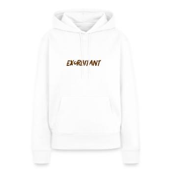 Je suis génial - Sweat à capuche Premium bio Femme - blanc - Devant - Julia (174cm)