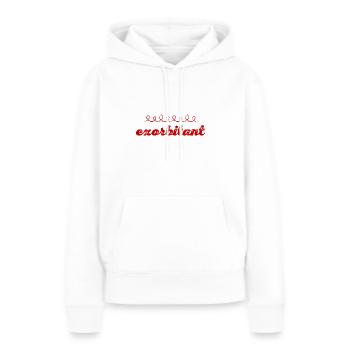 ich bin toll - Frauen Premium Bio Hoodie - Weiß - Vorne - Julia (174cm)