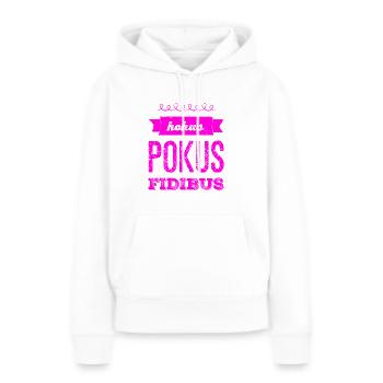 das ist magisch - Frauen Premium Bio Hoodie - Weiß - Vorne - Julia (174cm)