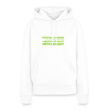 auf dem Riesenrad - Frauen Premium Bio Hoodie - Weiß - Vorne - Julia (174cm)