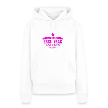 J’ai changé d’avis - Sweat à capuche Premium bio Femme - blanc - Devant - Julia (174cm)
