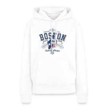 Boston classic world series MASS V2 - Frauen Premium Bio Hoodie - Weiß - Vorne - Julia (174cm)