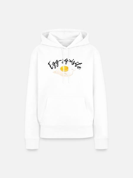 Egg-squisite - Frauen Premium Bio Hoodie - Weiß