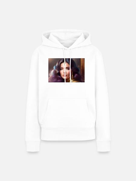 Princess - Frauen Premium Bio Hoodie - Weiß