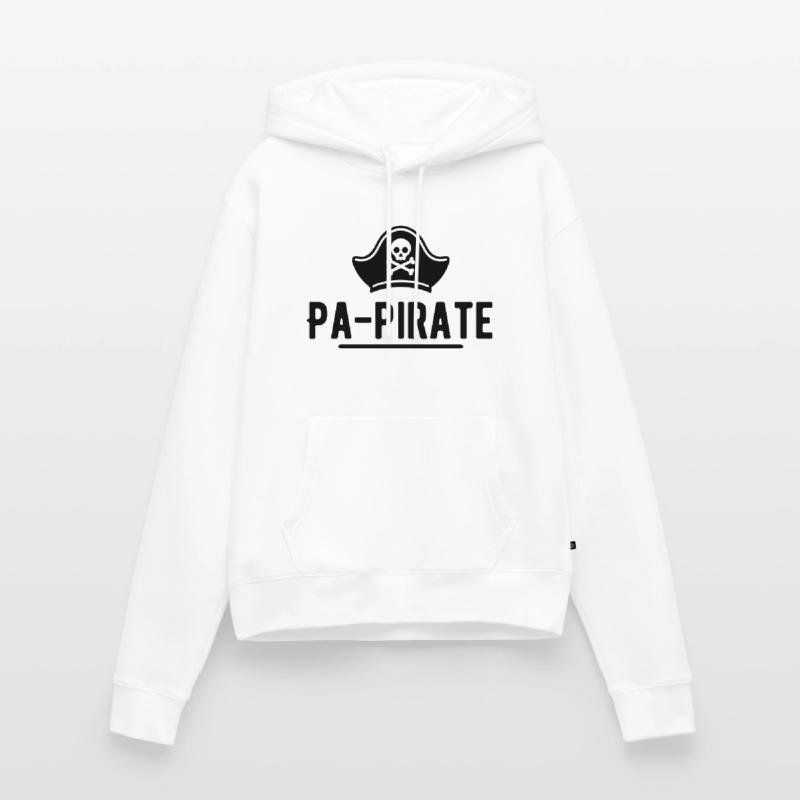 Pa-pirate t-shirt papi pirate Sweat à capuche Premium bio Femme
