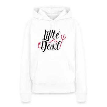 Little Devil Halloween Satansbraten Teufelchen - Frauen Premium Bio Hoodie - Weiß - Vorne - Julia (174cm)