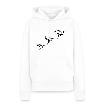 Origami - Frauen Premium Bio Hoodie - Weiß - Vorne - Julia (174cm)