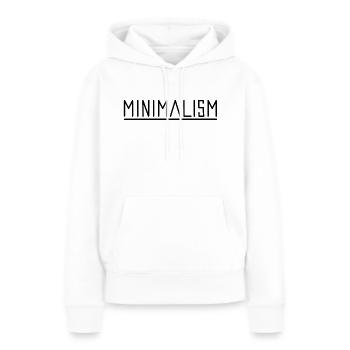 Minimalismus - Frauen Premium Bio Hoodie - Weiß - Vorne - Julia (174cm)