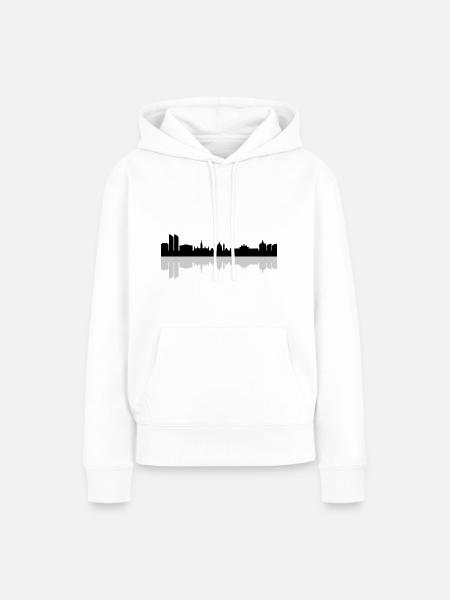 Skyline von Wien - Frauen Premium Bio Hoodie - Weiß