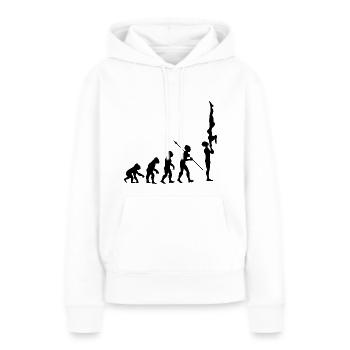 Evolution Gymnastik Turnen Akrobatik Geräteturnen - Frauen Premium Bio Hoodie - Weiß - Vorne - Julia (174cm)